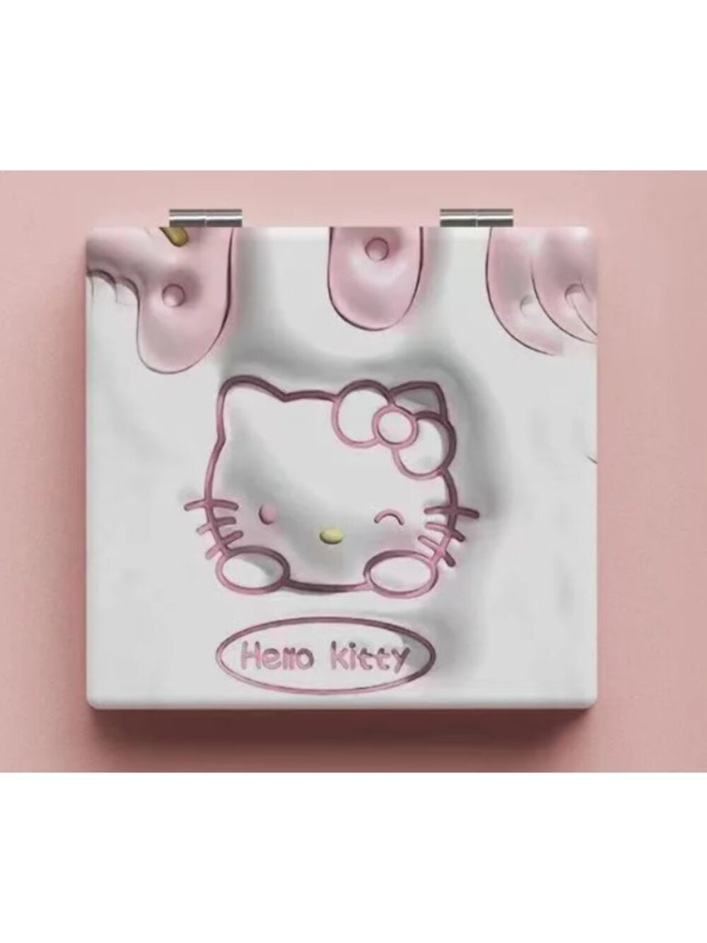 Hello Kitty Mini Compact Mirror Double‑Sided Folding Travel Makeup Mirror
